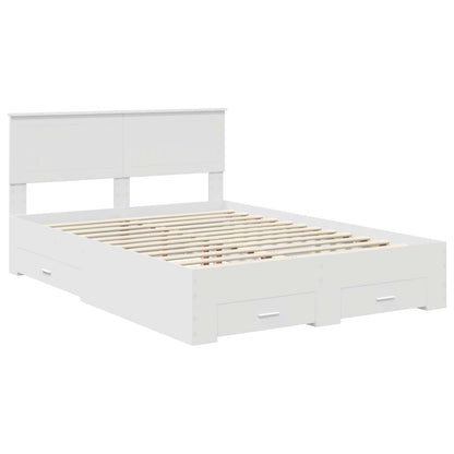 Struttura del letto Bianco 140 x 200 cm Legno ingegnerizzato | homemem39