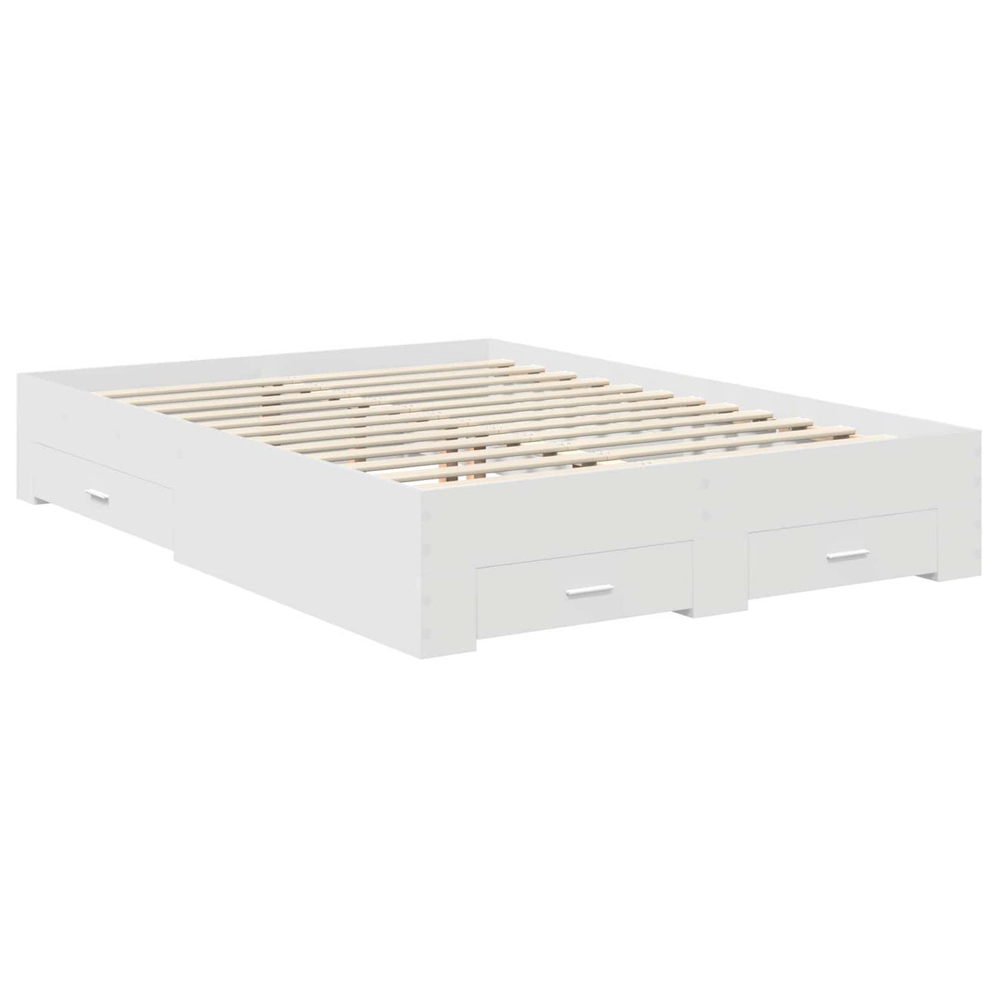 Struttura del letto Bianco 140 x 200 cm Legno ingegnerizzato | homemem39