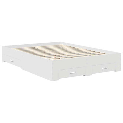 Struttura del letto Bianco 140 x 200 cm Legno ingegnerizzato | homemem39