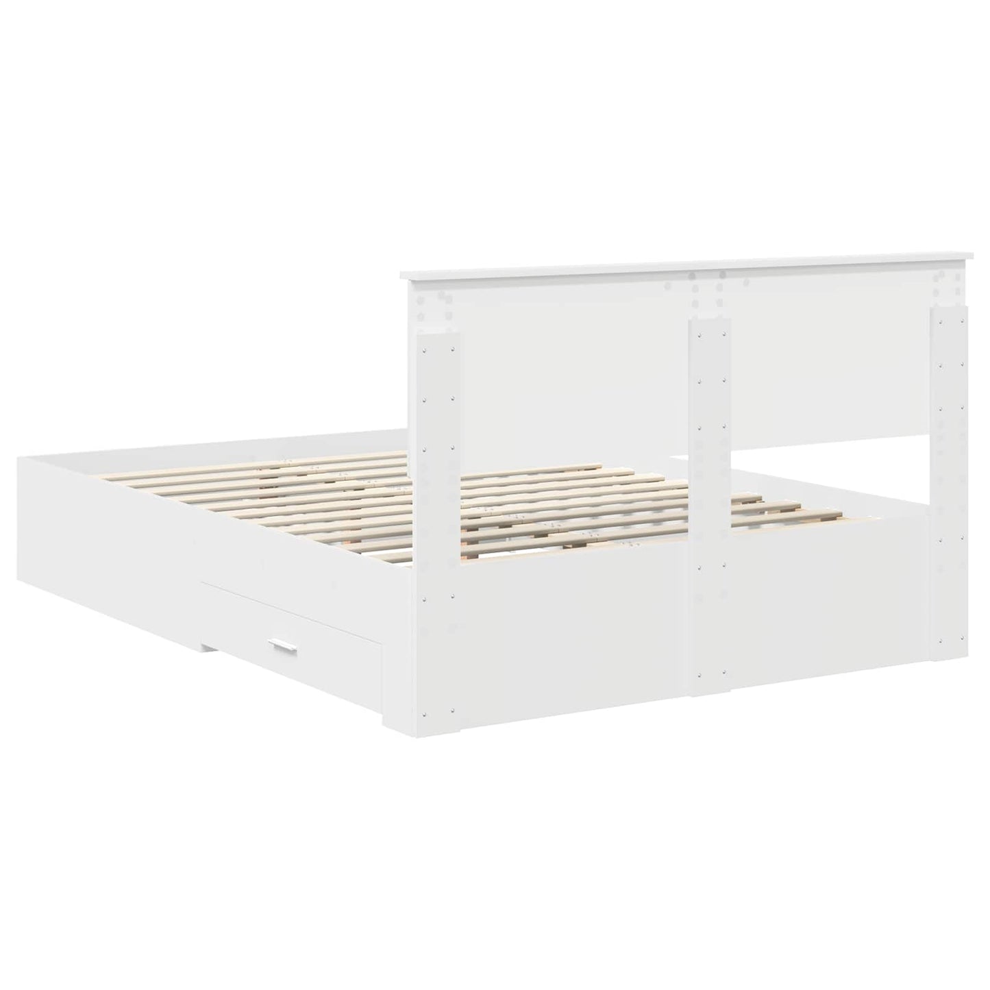 Struttura del letto Bianco 140 x 200 cm Legno ingegnerizzato | homemem39