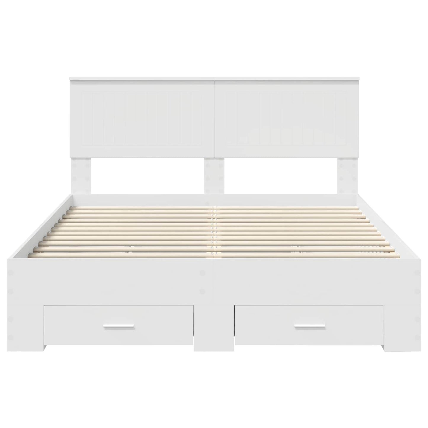 Struttura del letto Bianco 140 x 200 cm Legno ingegnerizzato | homemem39