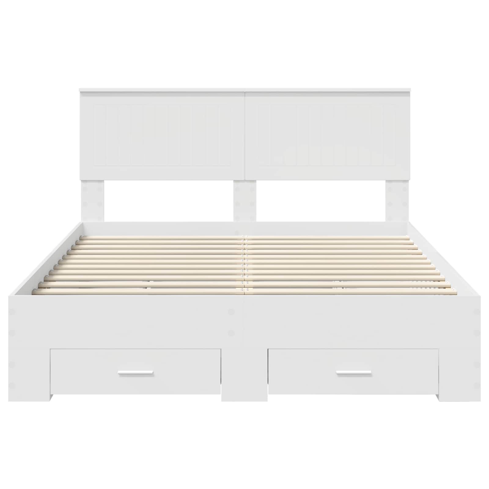 Struttura del letto Bianco 140 x 200 cm Legno ingegnerizzato | homemem39