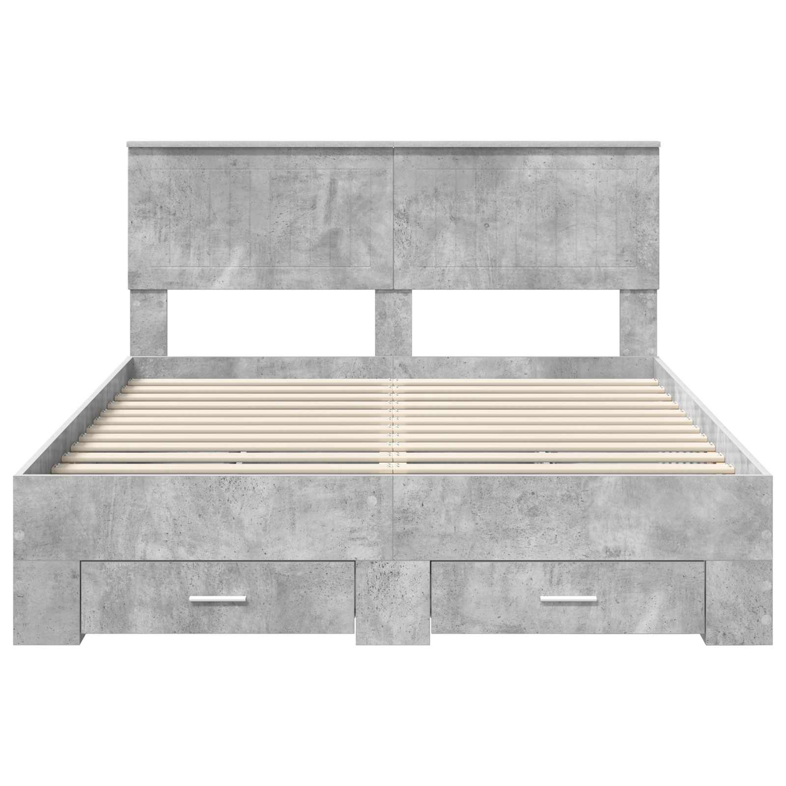Struttura del letto con cassetto Grigio Cemento 140 x 200 cm | homemem39