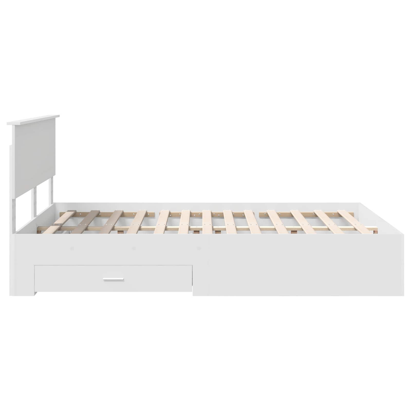 Struttura del letto Bianco 140 x 190 cm Legno ingegnerizzato | homemem39