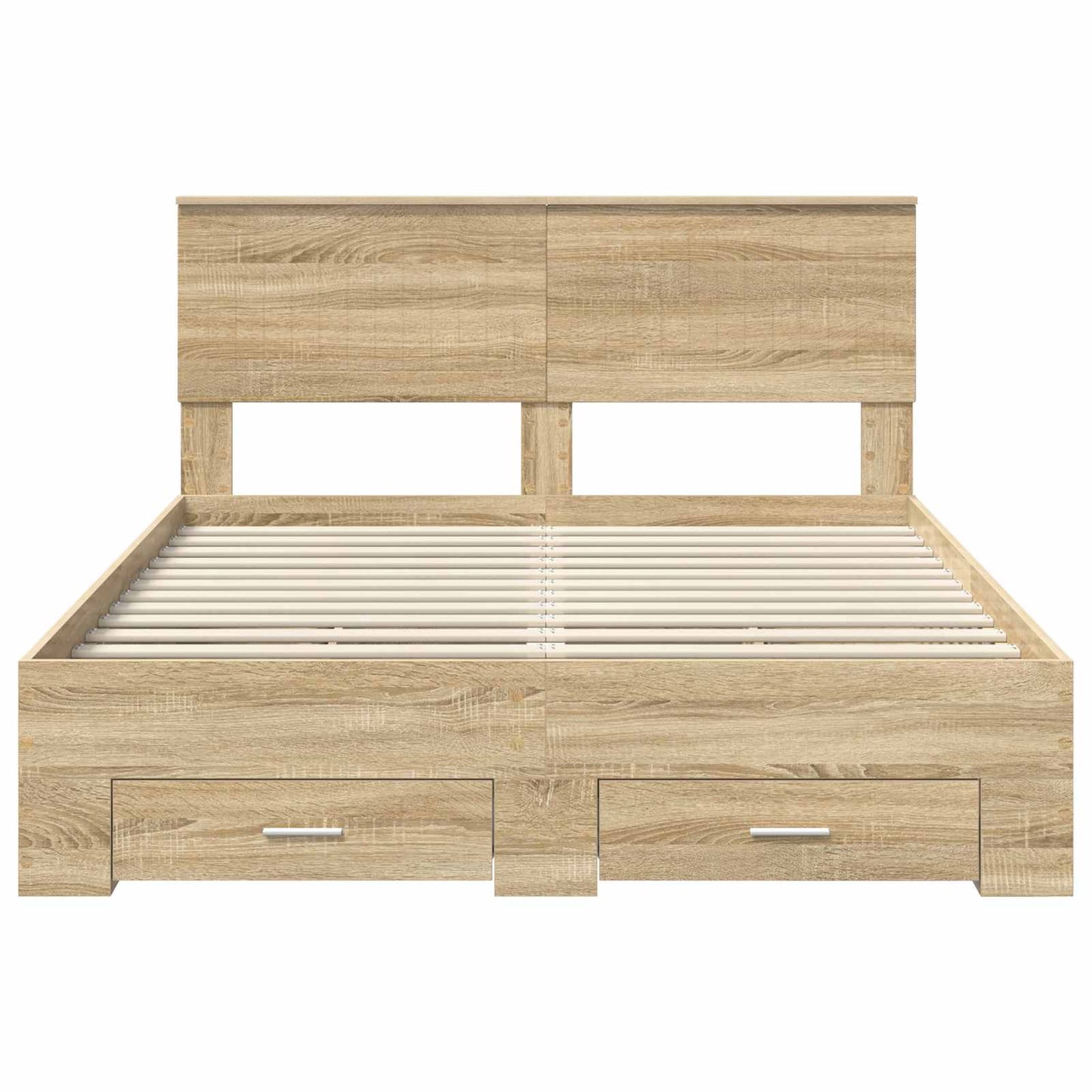 Struttura del letto con cassetto Rovere Sonoma 140 x 190 cm | homemem39
