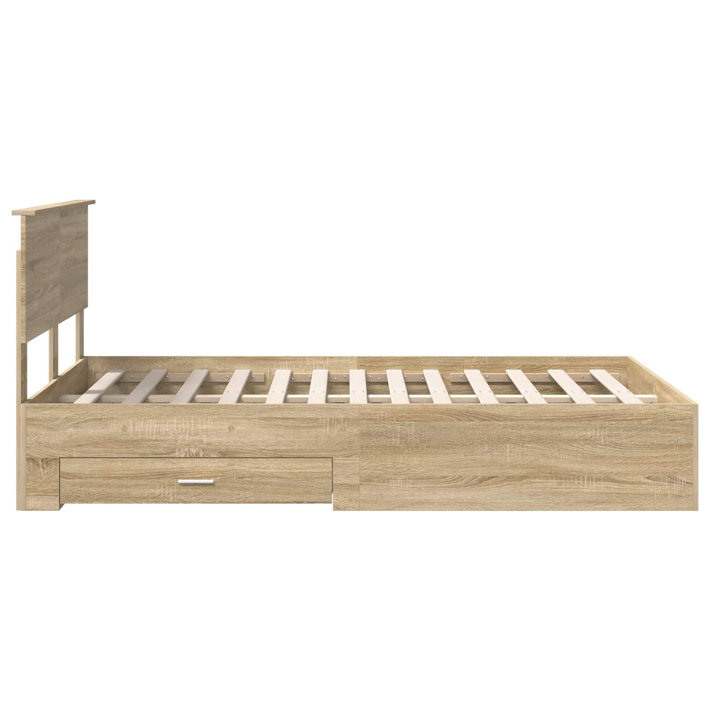Struttura del letto con cassetto Rovere Sonoma 120 x 200 cm | homemem39