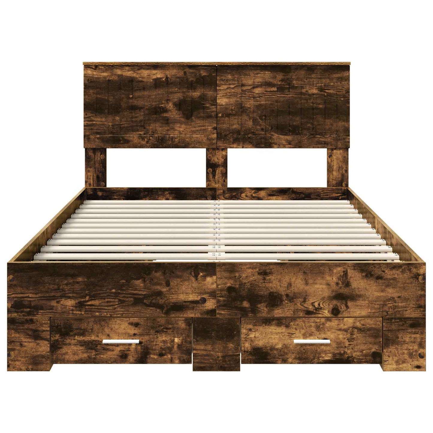 Struttura del letto con cassetto Rovere Fumo 120 x 200 cm | homemem39