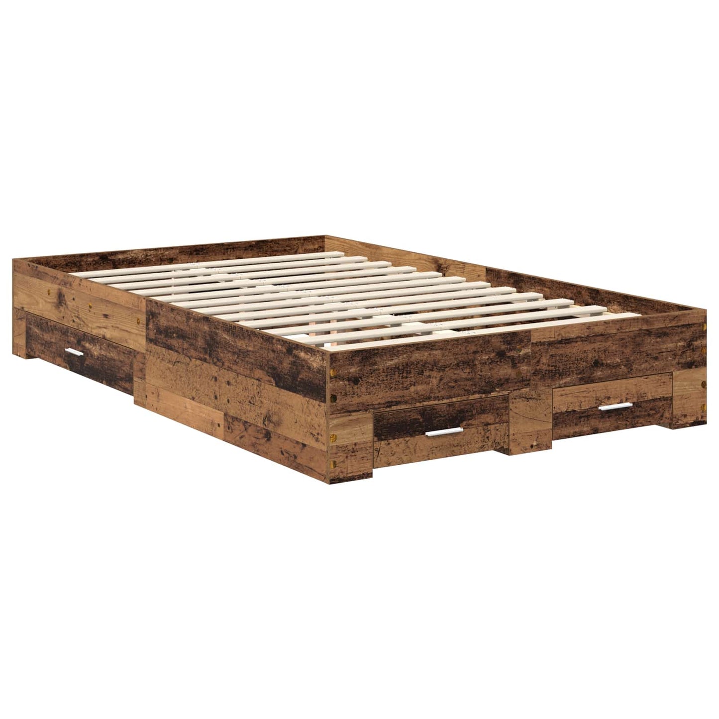 Struttura del letto con cassetto Legno antico 120 x 190 cm | homemem39