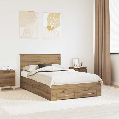 Struttura del letto Rovere Artigianale 120 x 190 cm | homemem39
