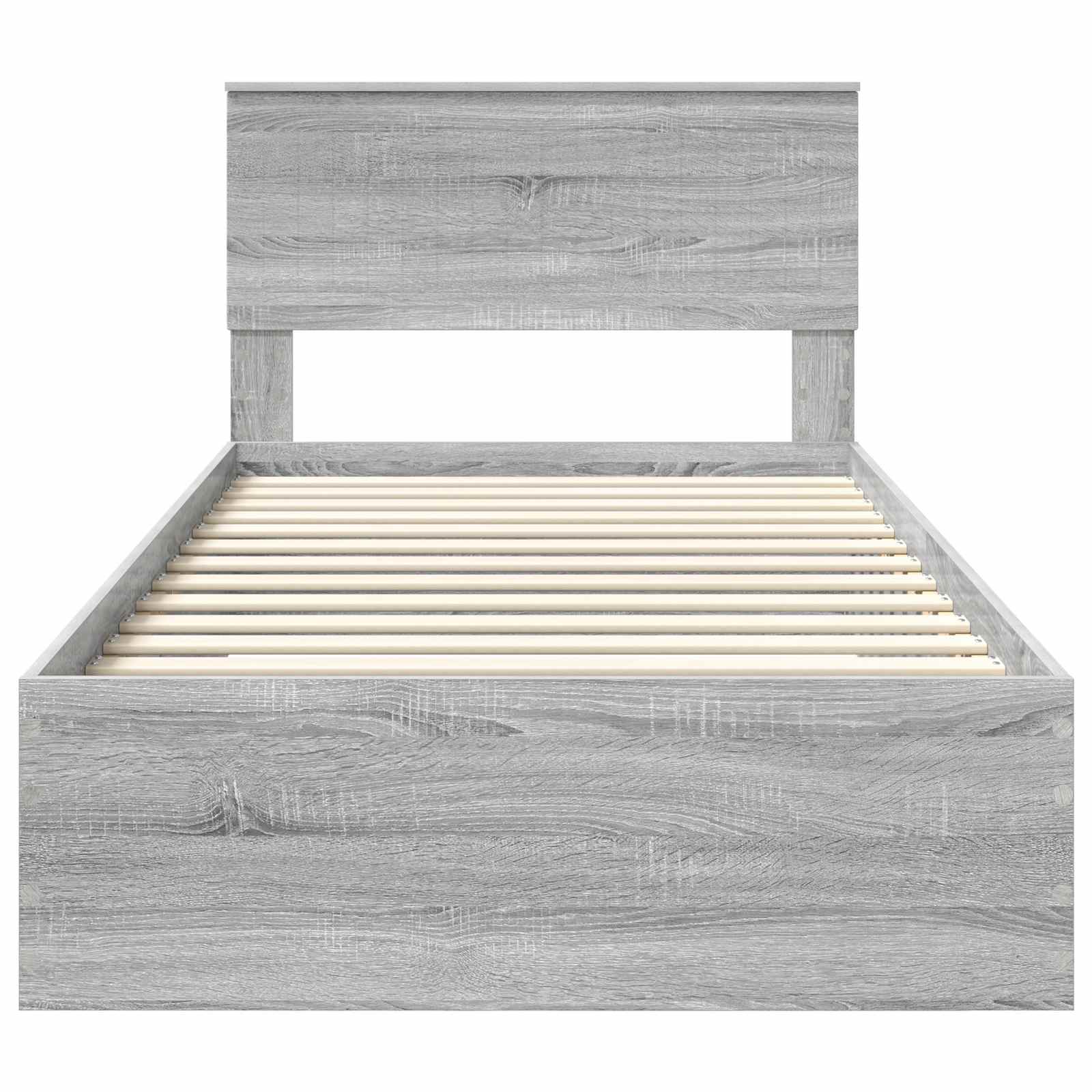 Struttura del letto con cassetto Sonoma grigio 100 x 200 cm | homemem39