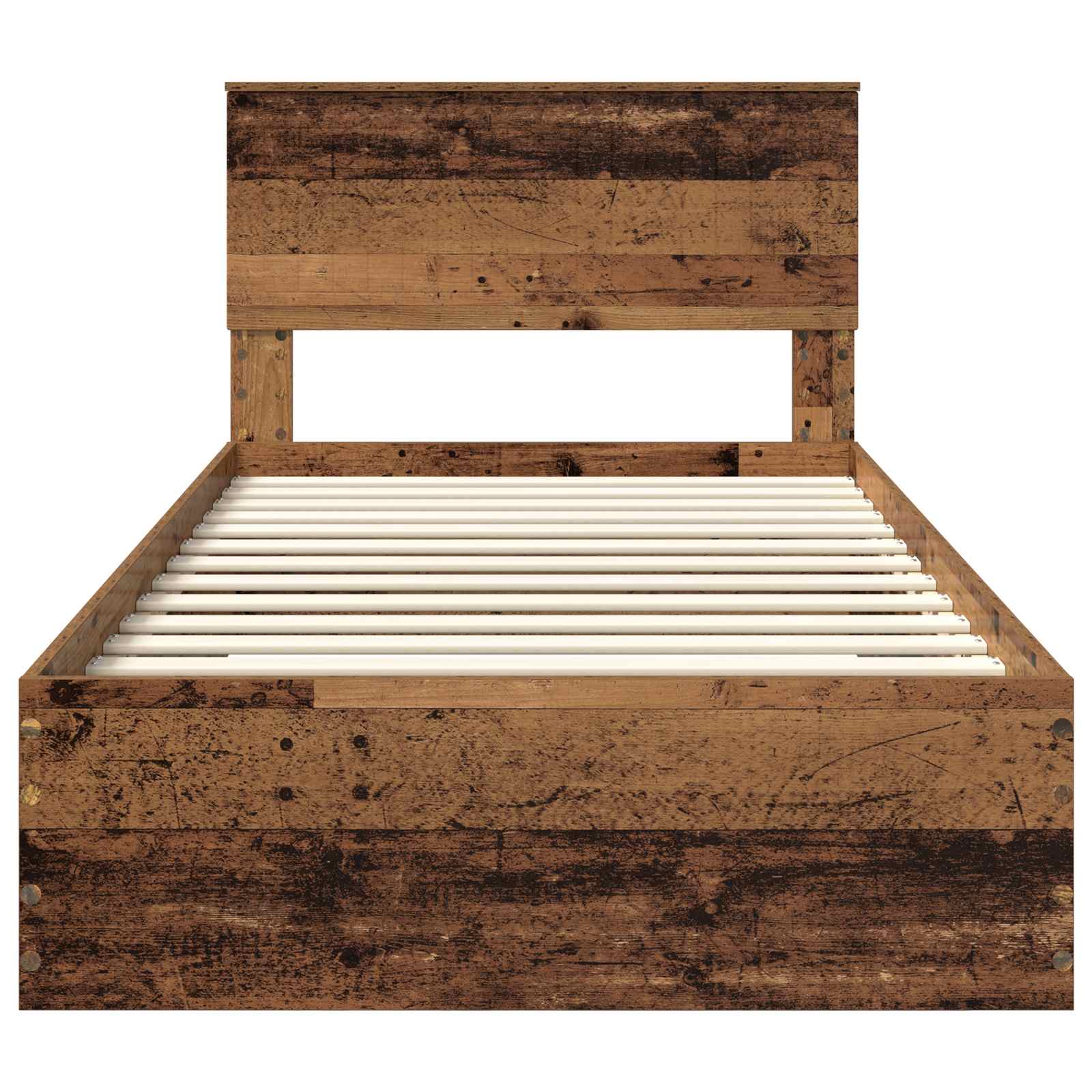 Struttura del letto con cassetto Legno antico 100 x 200 cm | homemem39