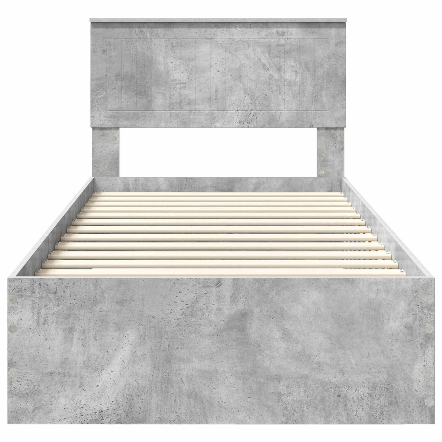 Struttura del letto con cassetto Grigio Cemento 90 x 200 cm | homemem39