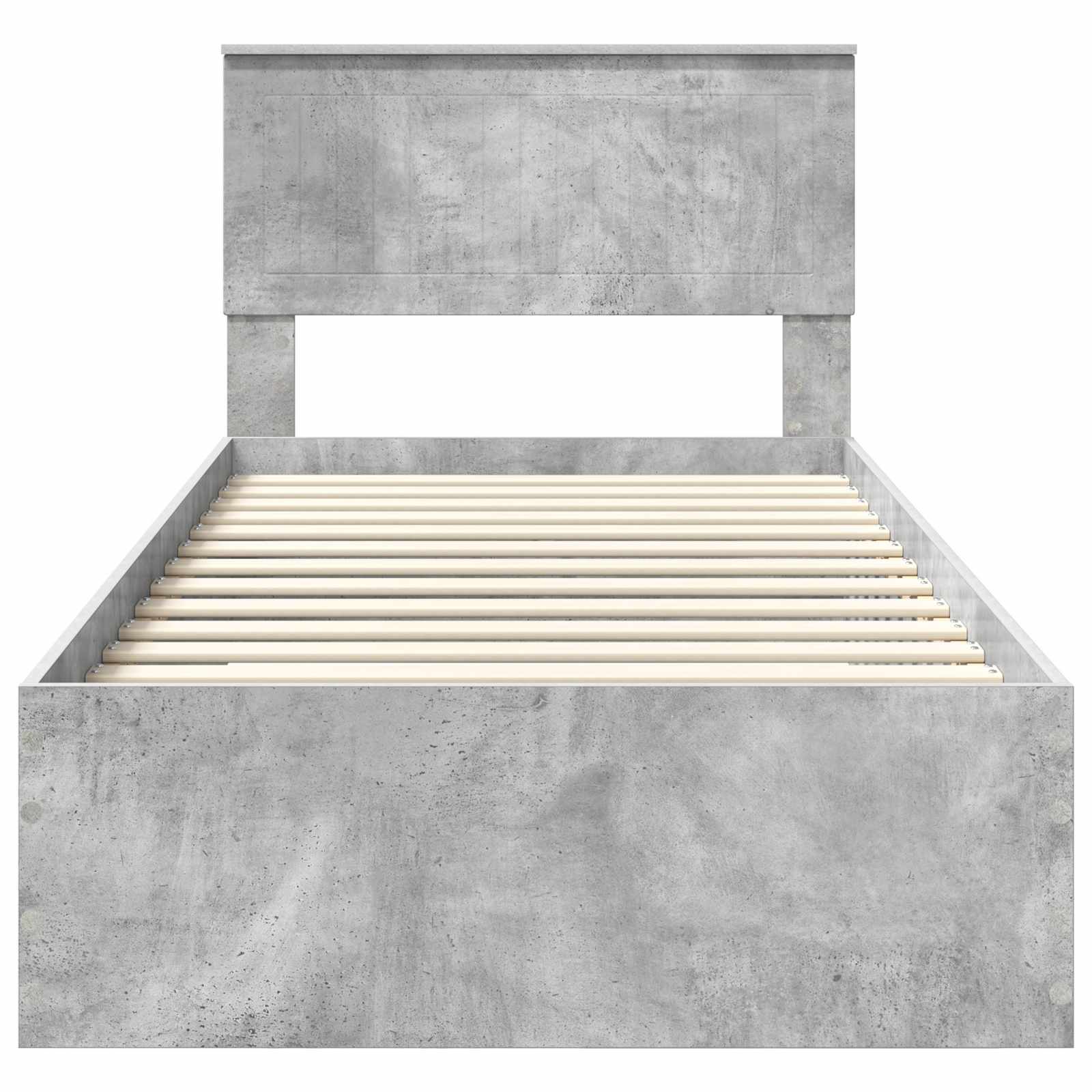 Struttura del letto con cassetto Grigio Cemento 90 x 200 cm | homemem39