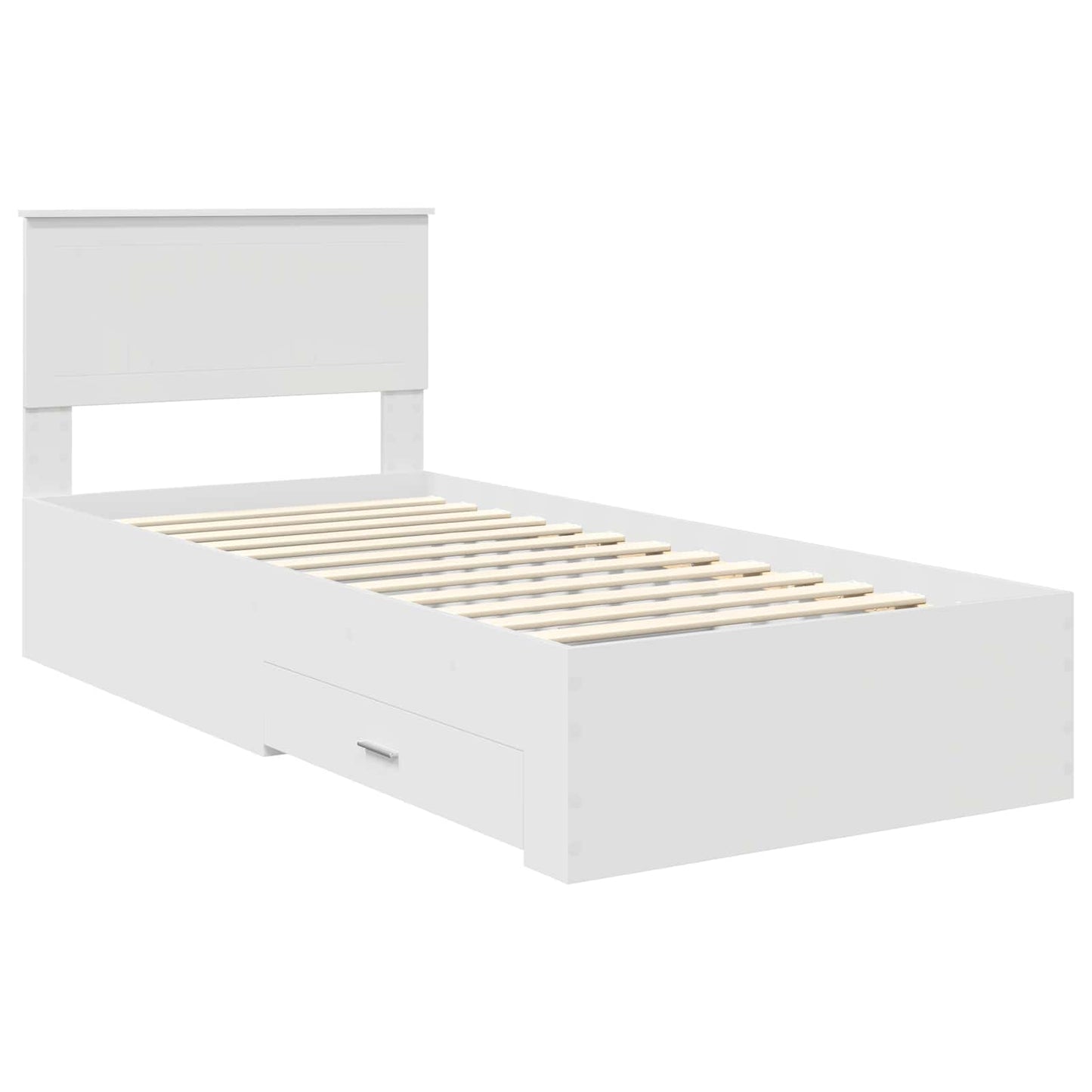 Struttura del letto Bianco 90 x 190 cm Legno ingegnerizzato | homemem39