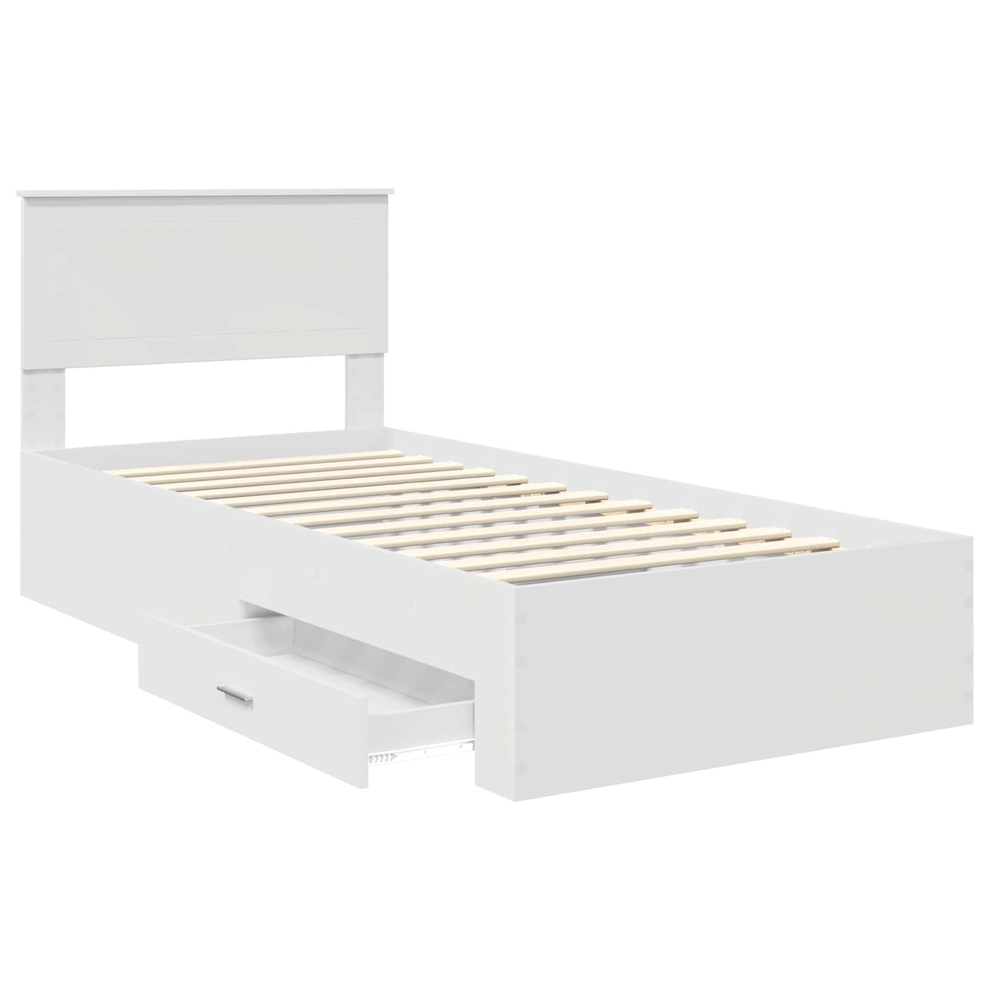 Struttura del letto Bianco 90 x 190 cm Legno ingegnerizzato | homemem39