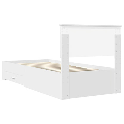 Struttura del letto Bianco 90 x 190 cm Legno ingegnerizzato | homemem39