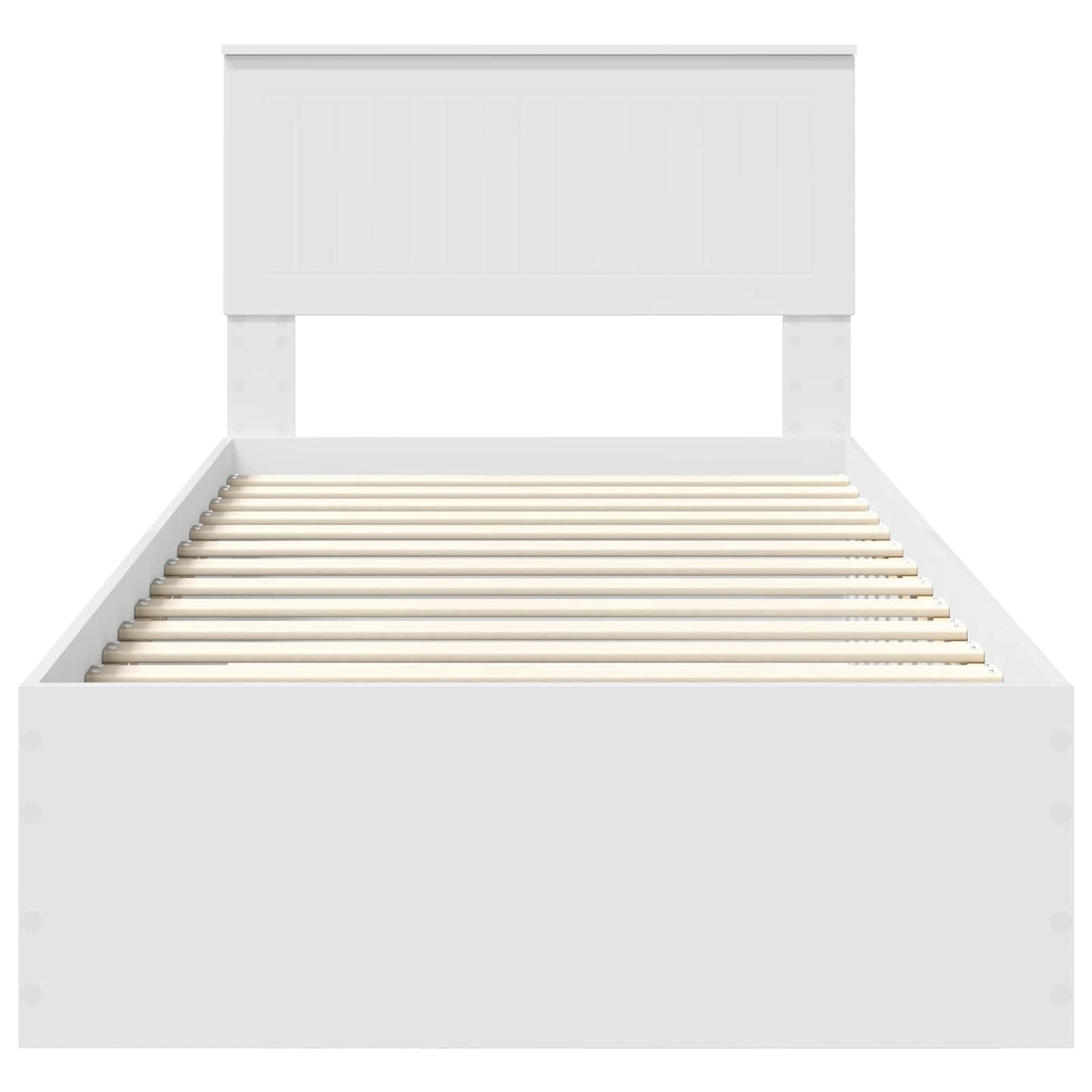 Struttura del letto Bianco 90 x 190 cm Legno ingegnerizzato | homemem39