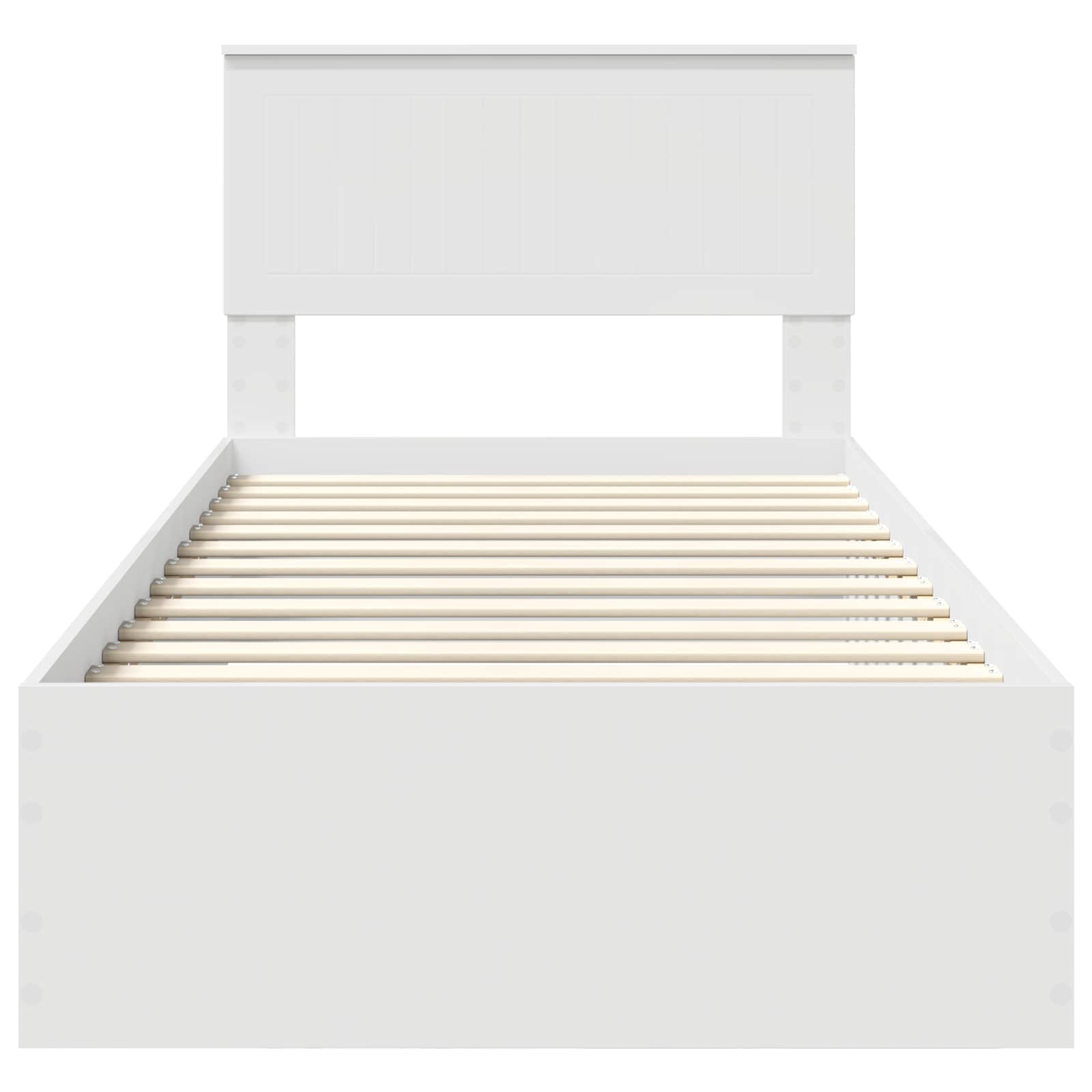 Struttura del letto Bianco 90 x 190 cm Legno ingegnerizzato | homemem39