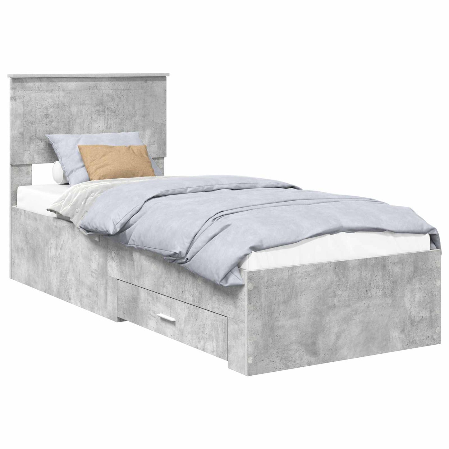 Struttura del letto Grigio Certo e Argento 70 x 190 cm | homemem39