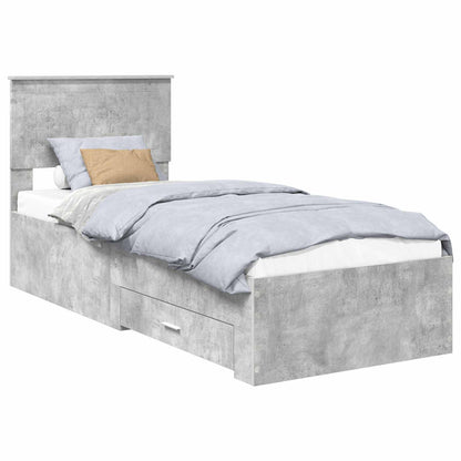 Struttura del letto Grigio Certo e Argento 70 x 190 cm | homemem39