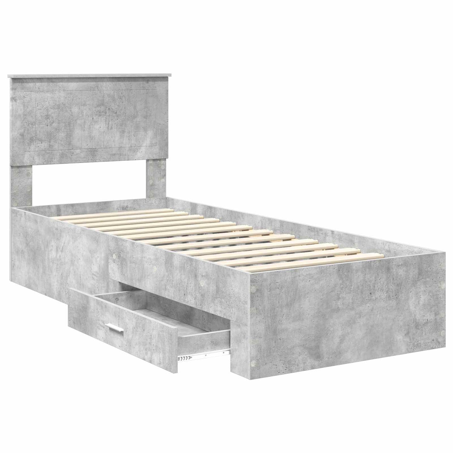 Struttura del letto Grigio Certo e Argento 70 x 190 cm | homemem39