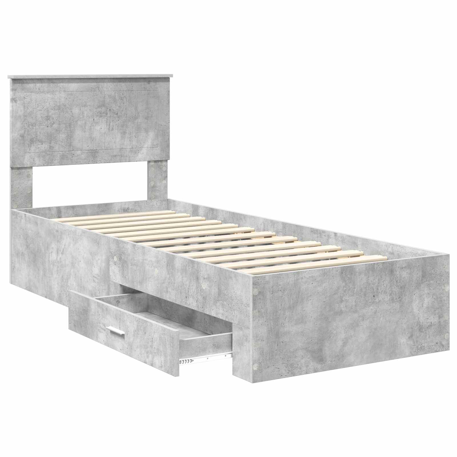 Struttura del letto Grigio Certo e Argento 70 x 190 cm | homemem39