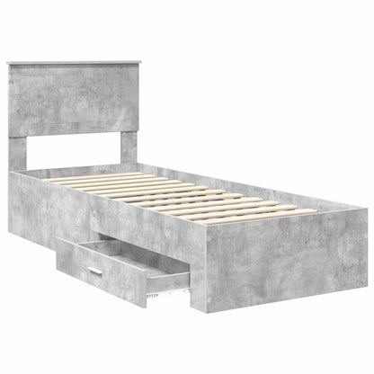 Struttura del letto Grigio Certo e Argento 70 x 190 cm | homemem39