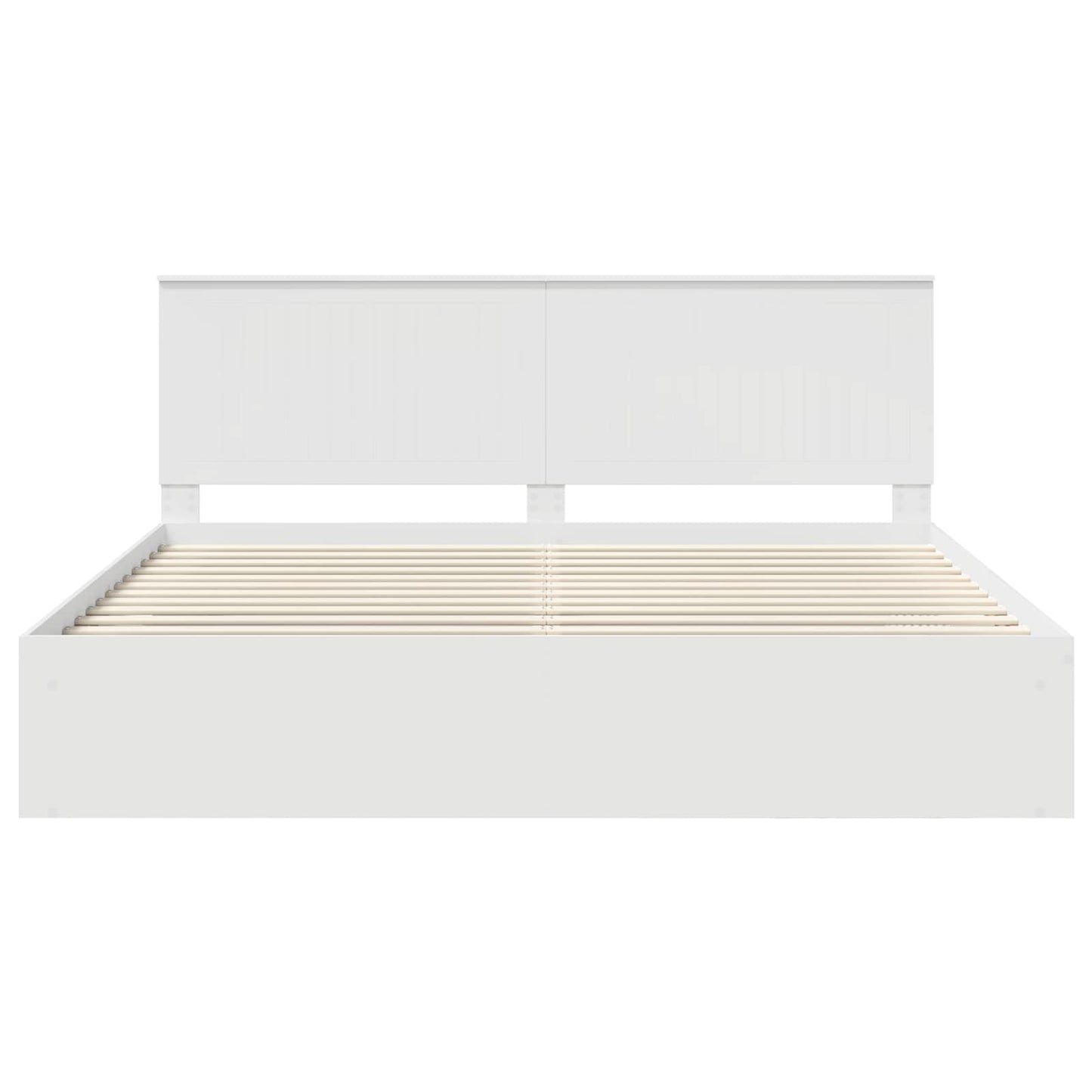 Struttura del letto Bianco 200 x 200 cm Pino massello | homemem39
