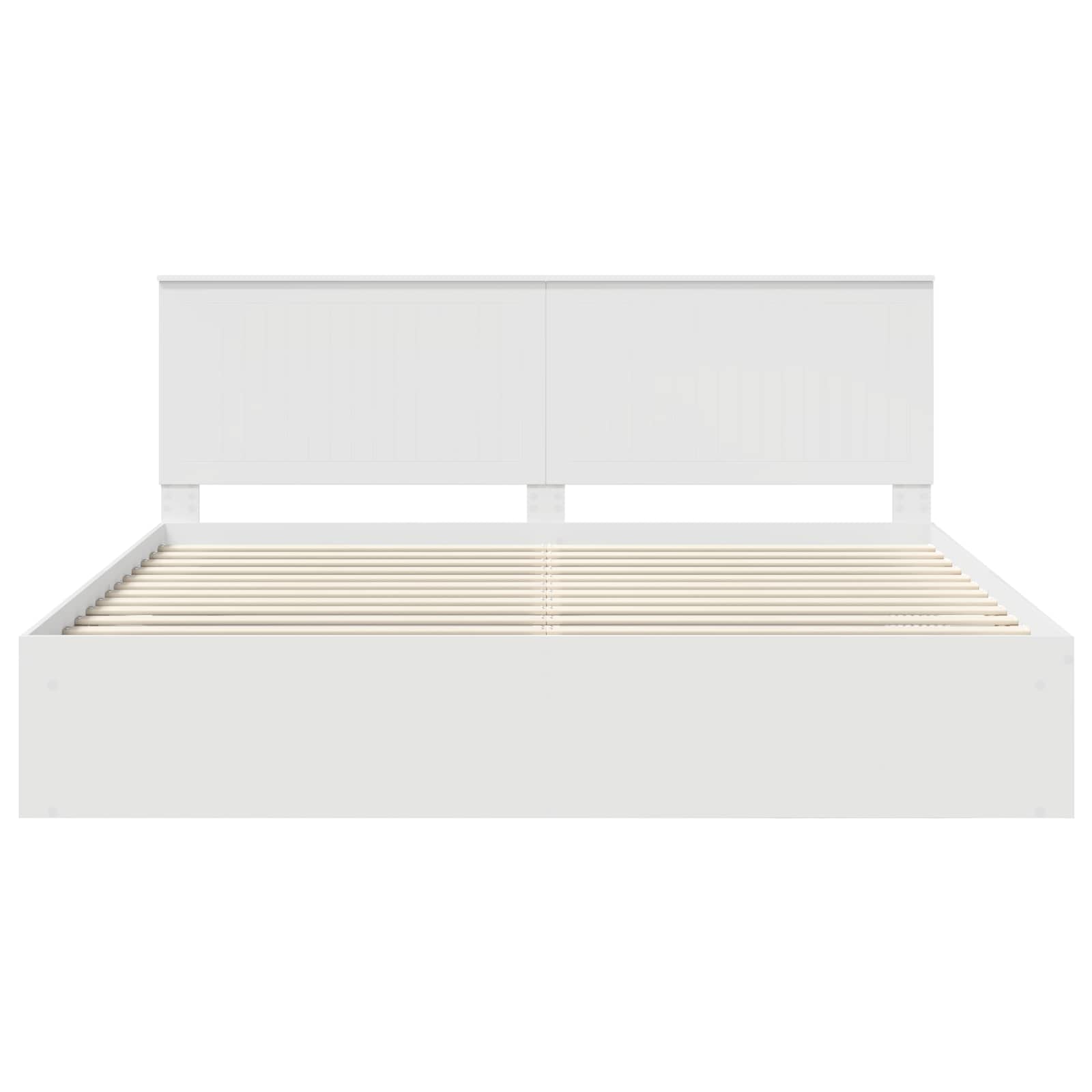 Struttura del letto Bianco 200 x 200 cm Pino massello | homemem39