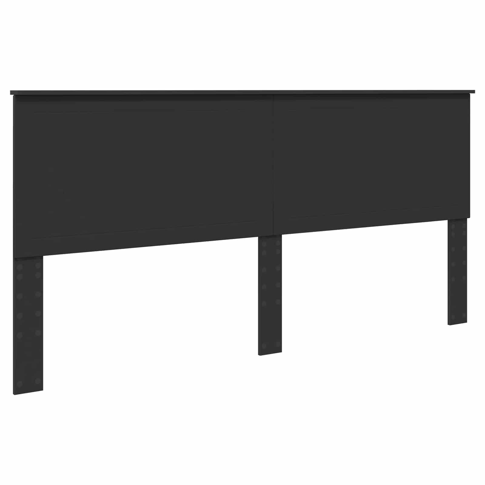 Struttura del letto Nero 200 x 200 cm Pino massello | homemem39