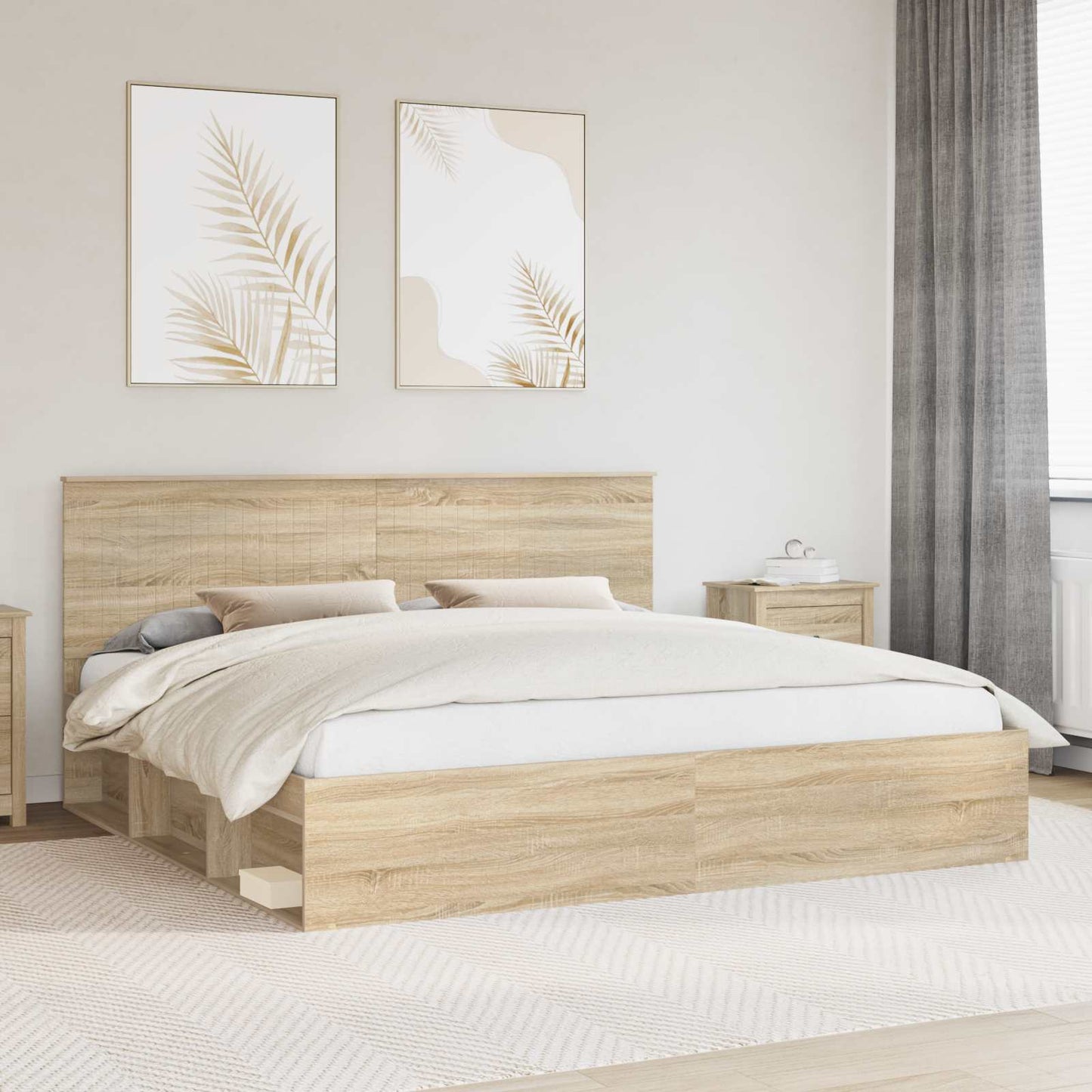 Struttura del letto Sonoma 200 x 200 cm Pino massello | homemem39