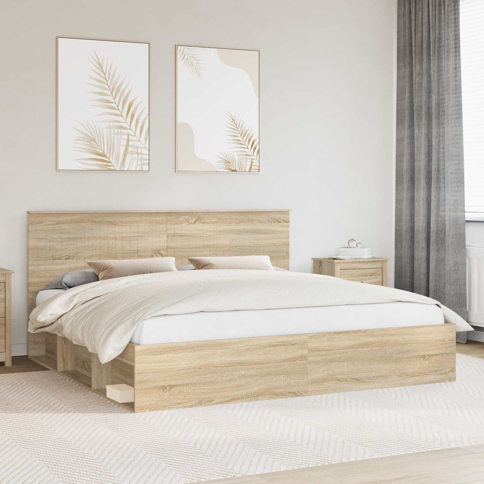 Struttura del letto Sonoma 200 x 200 cm Pino massello | homemem39