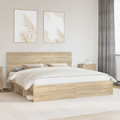 Struttura del letto Sonoma 200 x 200 cm Pino massello | homemem39