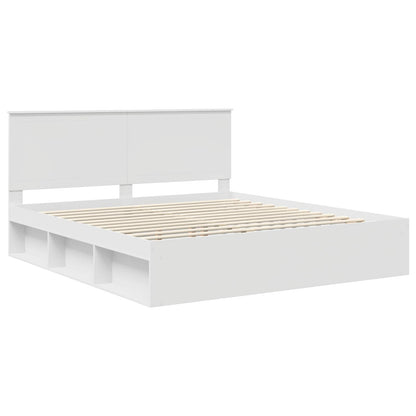 Struttura del letto Bianco 180 x 200 cm Pino massello | homemem39