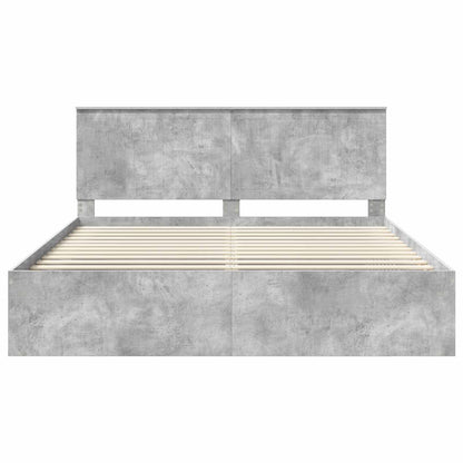 Struttura del letto Calcestruzzo 180 x 200 cm Pino massello | homemem39