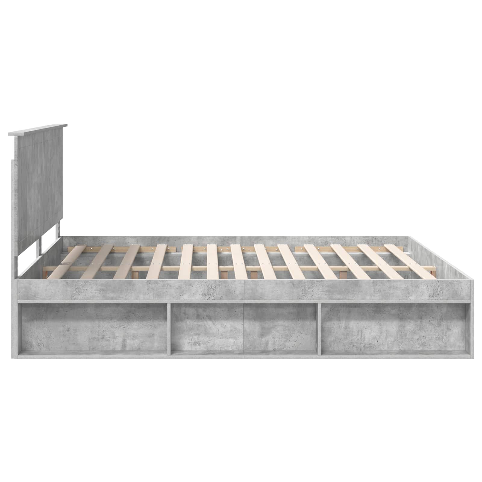 Struttura del letto Calcestruzzo 180 x 200 cm Pino massello | homemem39