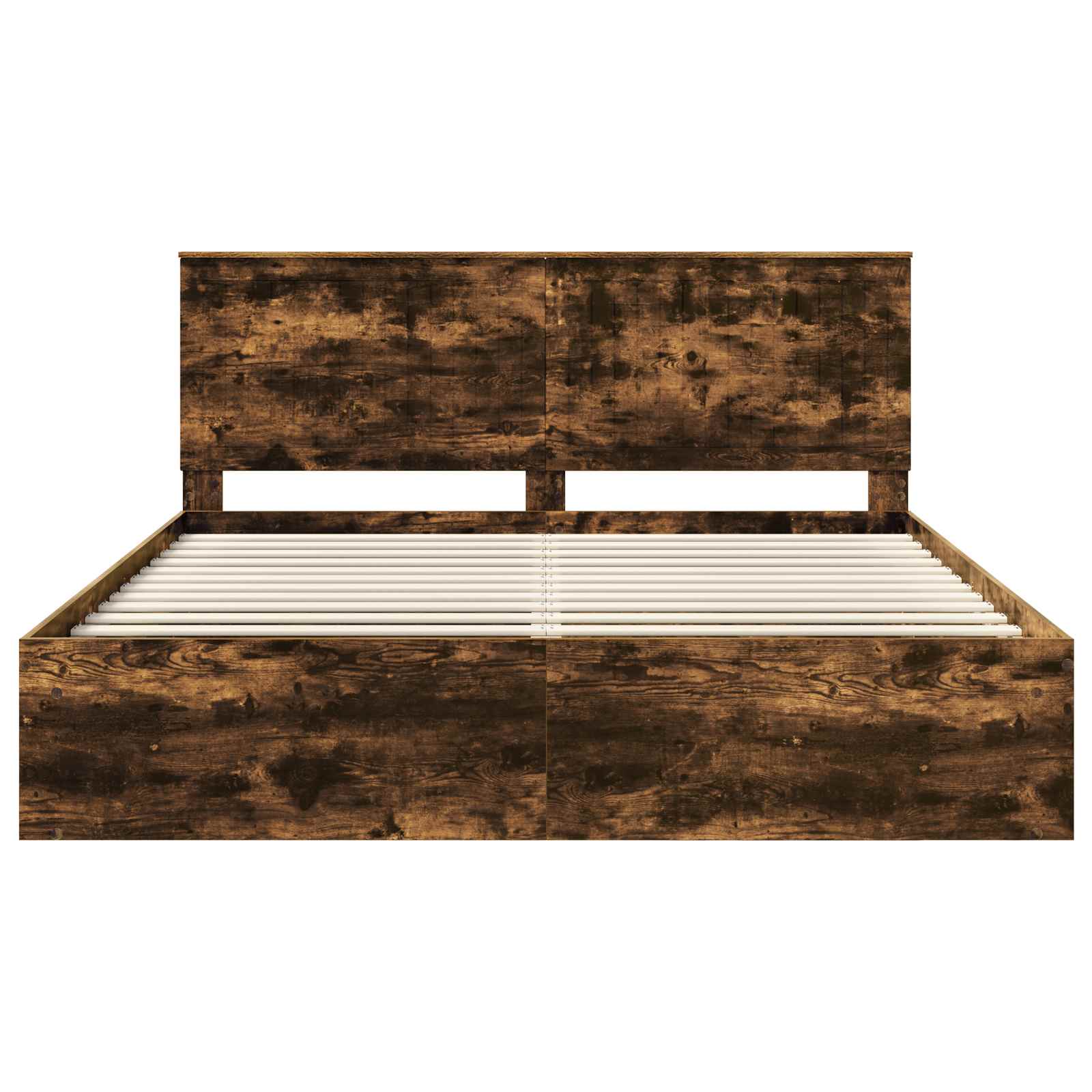 Struttura del letto Rovere fumé 180 x 200 cm Pino massello | homemem39