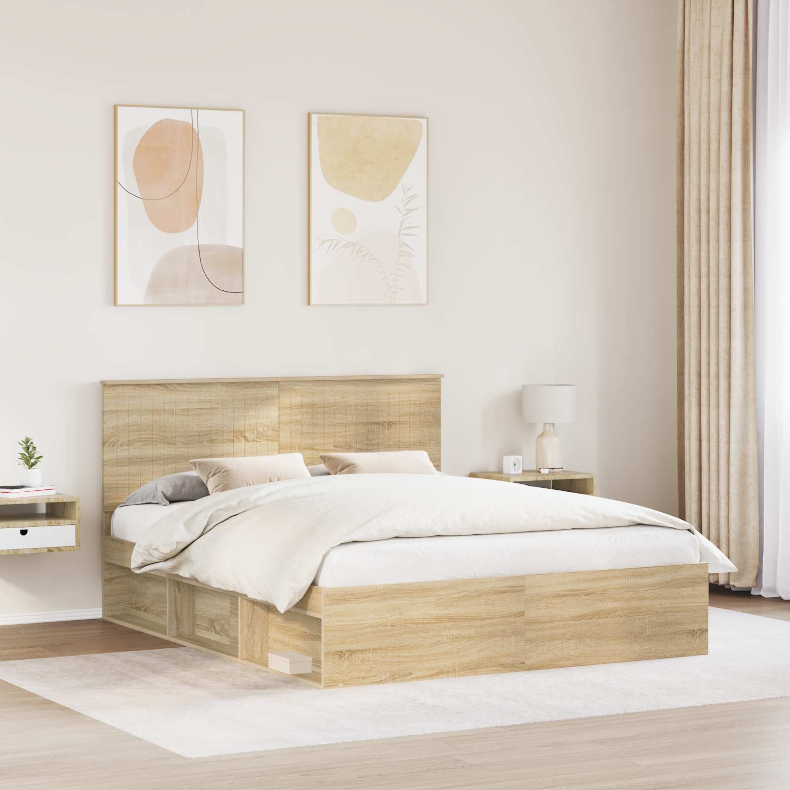 Struttura del letto Sonoma 160 x 200 cm Pino massello | homemem39