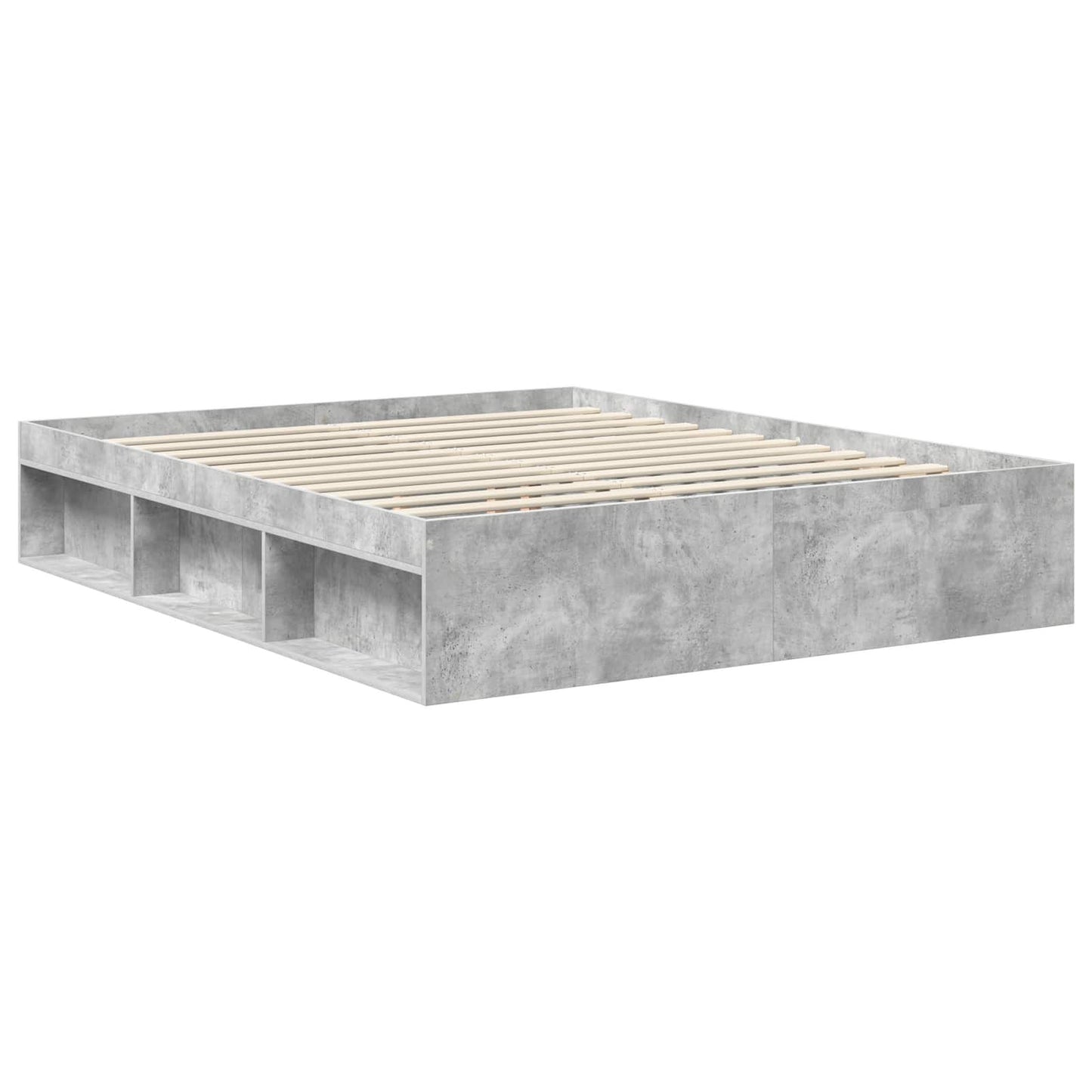 Struttura del letto Calcestruzzo 160 x 200 cm Pino massello | homemem39