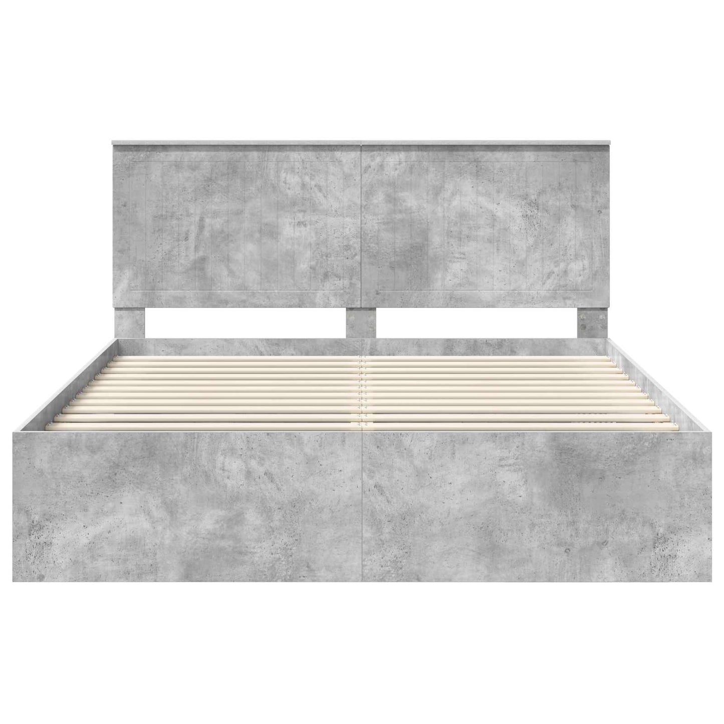 Struttura del letto Calcestruzzo 160 x 200 cm Pino massello | homemem39