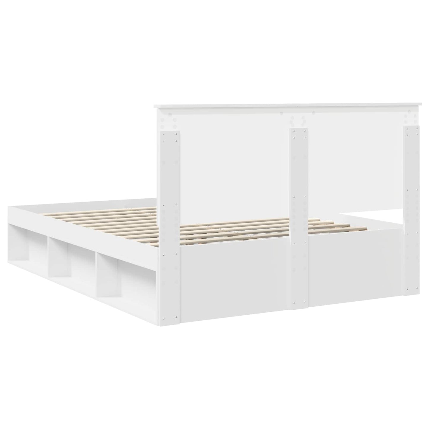 Struttura del letto Bianco 150 x 200 cm Pino massello | homemem39