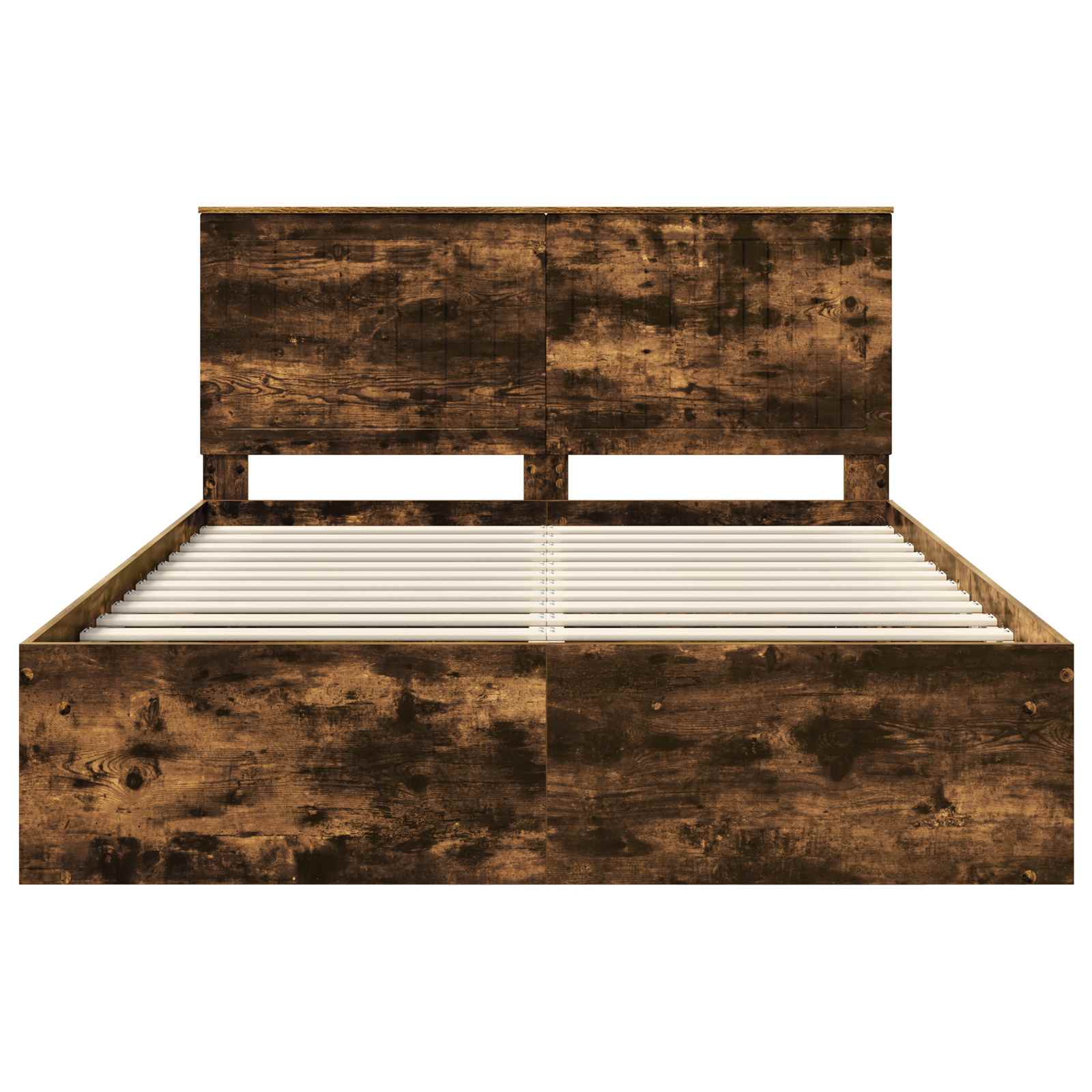 Struttura del letto Rovere fumé 150 x 200 cm Pino massello | homemem39