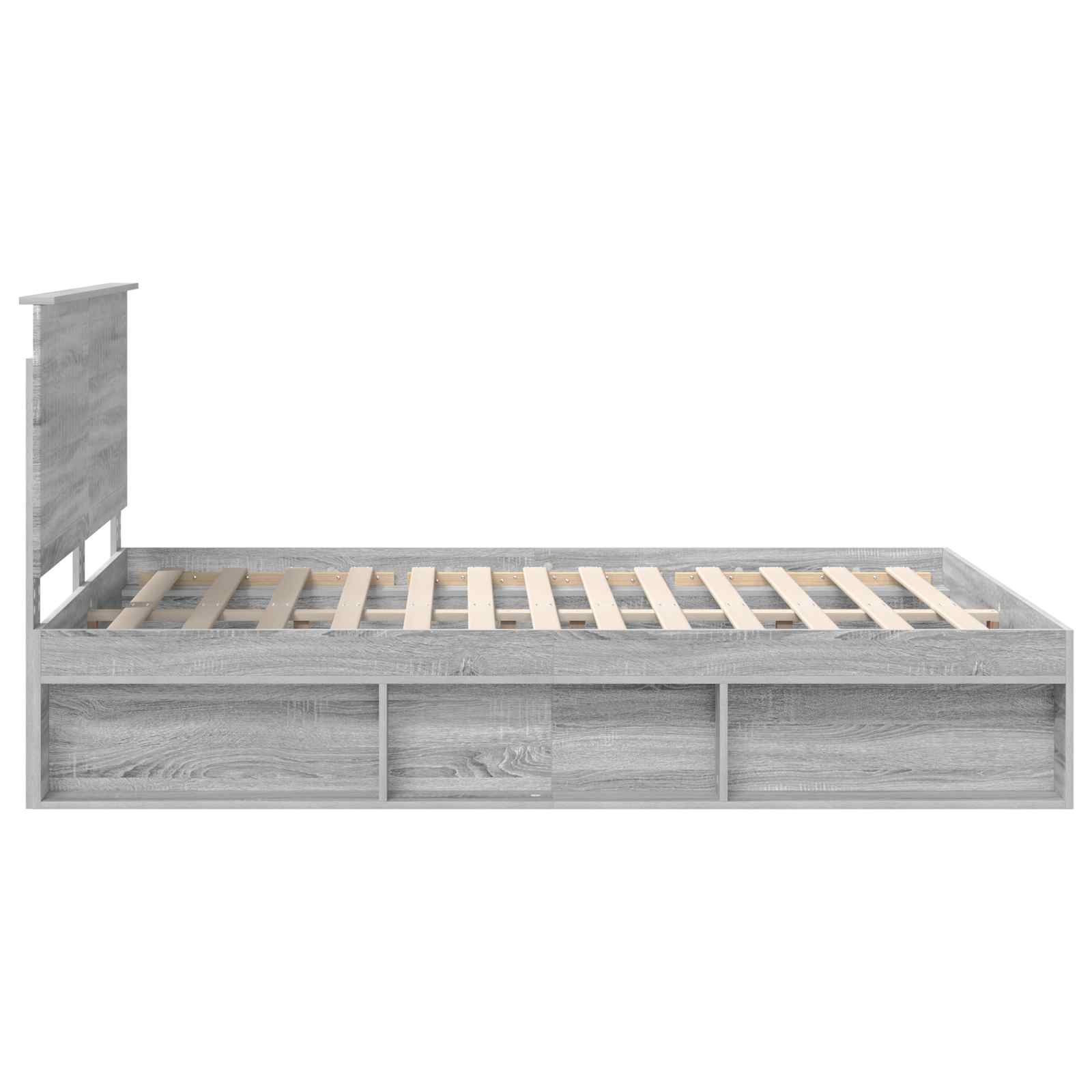 Struttura del letto Grigio Sonoma 150 x 200 cm Pino massello | homemem39