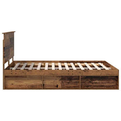 Struttura del letto Legno vecchio 150 x 200 cm Pino massello | homemem39