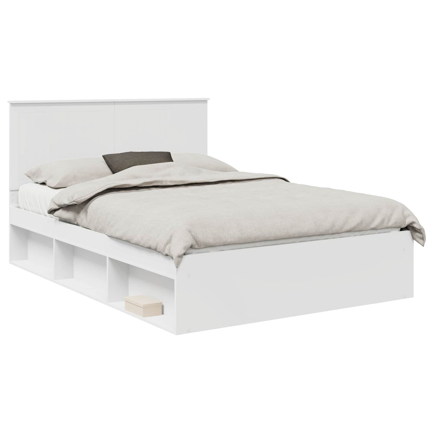Struttura del letto Bianco 140 x 200 cm Pino massello | homemem39