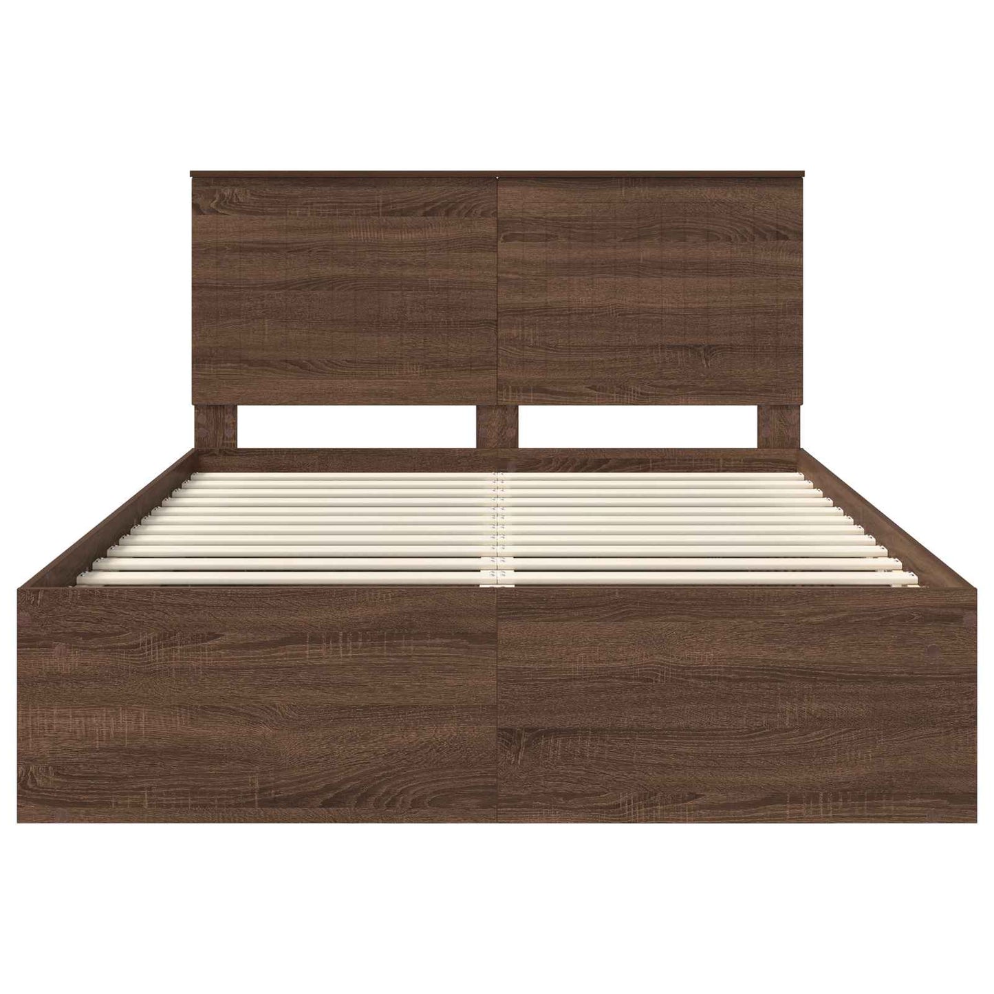 Struttura del letto Rovere Marrone 140 x 200 cm Pino massello | homemem39