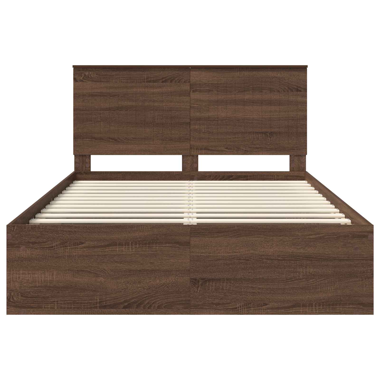 Struttura del letto Rovere Marrone 140 x 200 cm Pino massello | homemem39