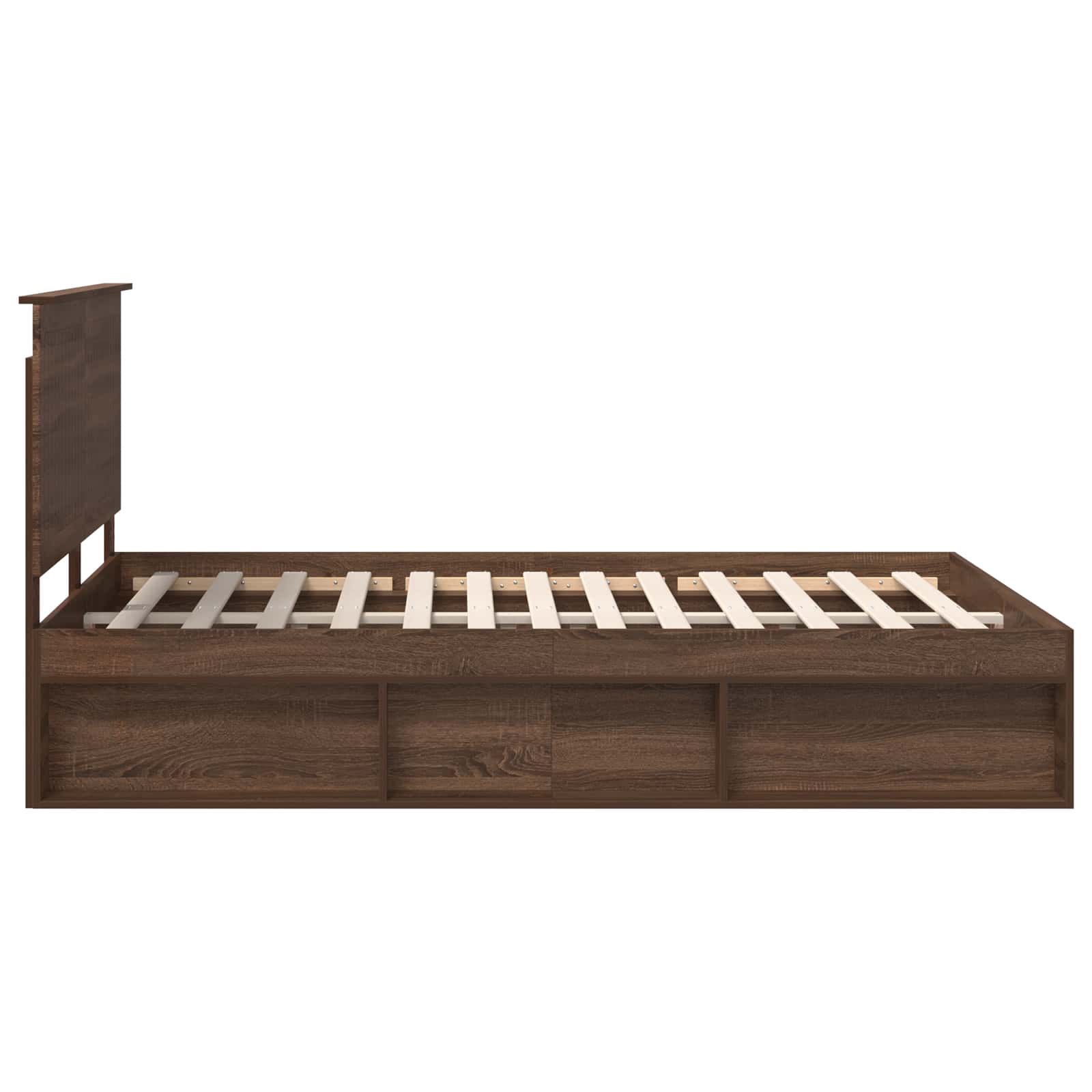 Struttura del letto Rovere Marrone 140 x 200 cm Pino massello | homemem39