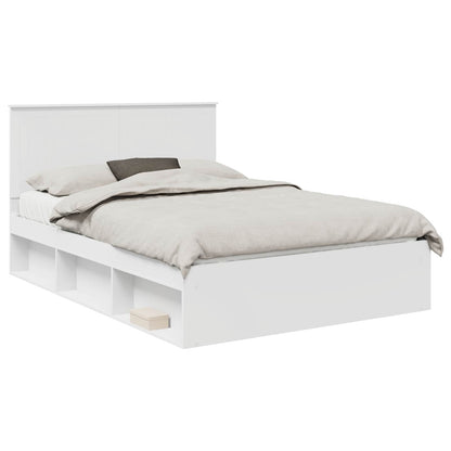 Struttura del letto Bianco 140 x 190 cm Pino massello | homemem39