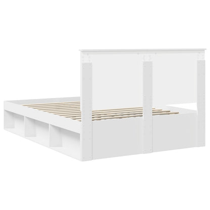 Struttura del letto Bianco 140 x 190 cm Pino massello | homemem39